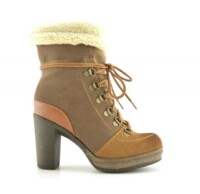 botine imblanite camel