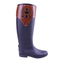 cizme cauciuc huci black brown