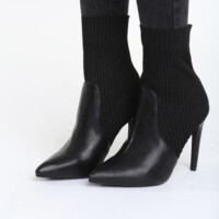 botine amarila negre