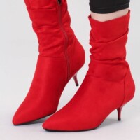 botine ellegance rosii