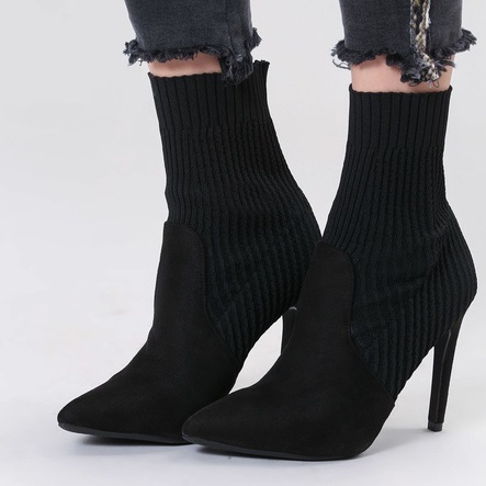 botine maraquita negre