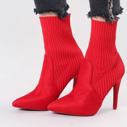 botine maraquita rosii