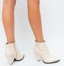 Botine Kroko Bej