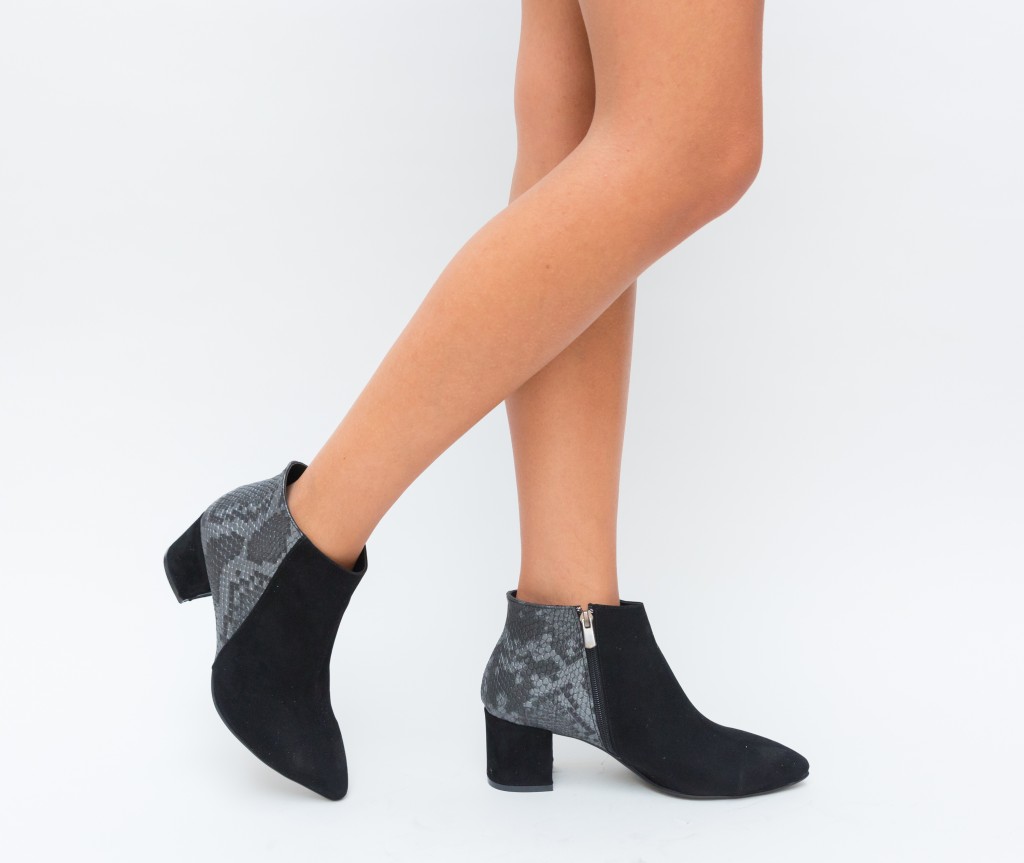 Botine Olivia Negre 2 Botine Olivia Negre