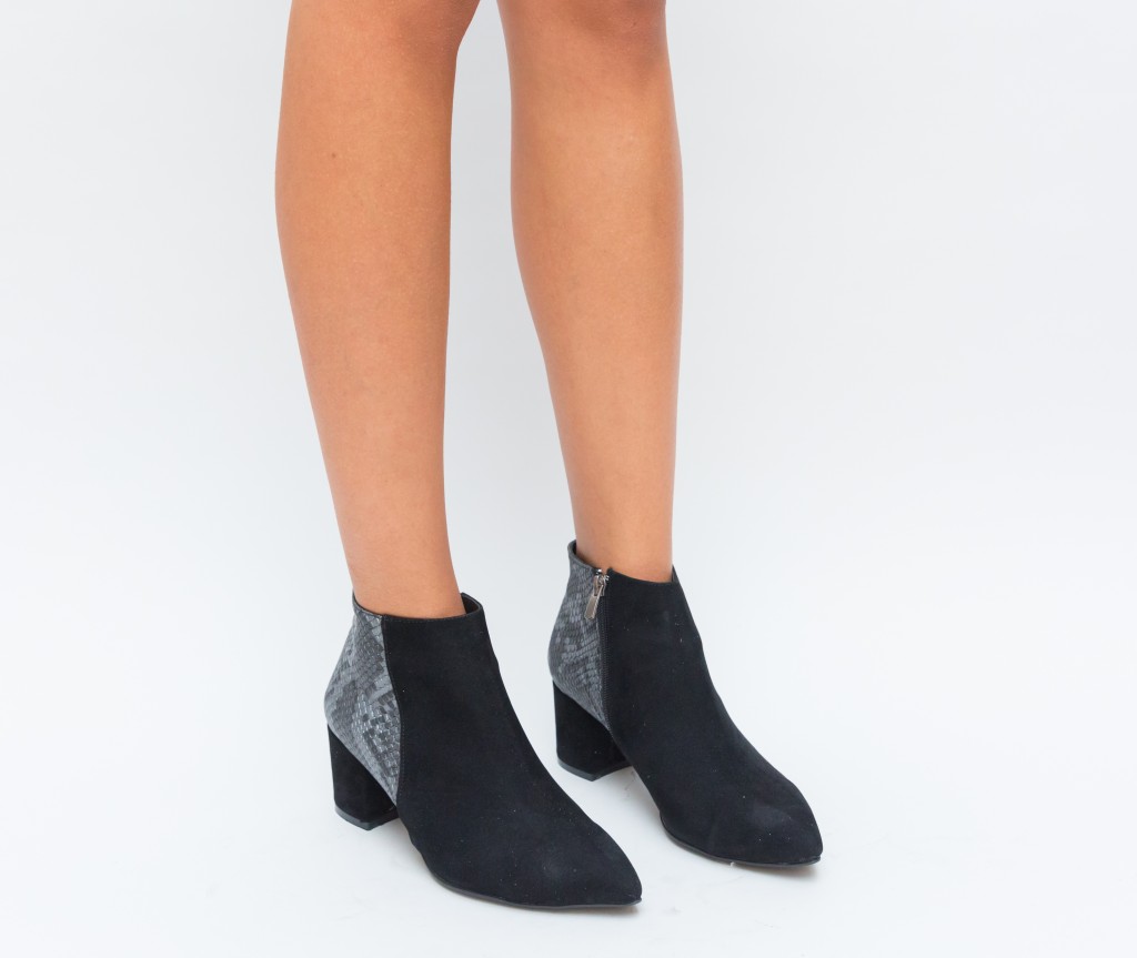 Botine Olivia Negre 3 Botine Olivia Negre