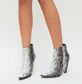 Botine Kroko Gri 2