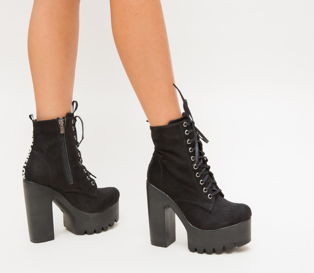 Botine Modest Negre 3 Botine Modest Negre