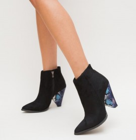 Botine Kroko Negre 3