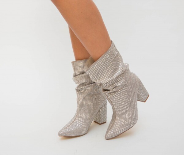 Botine Bonton Argintii