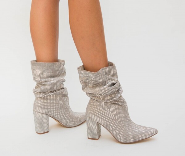 Botine Bonton Argintii